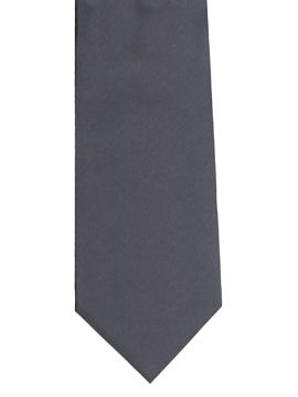 Plain Dark Grey Tie